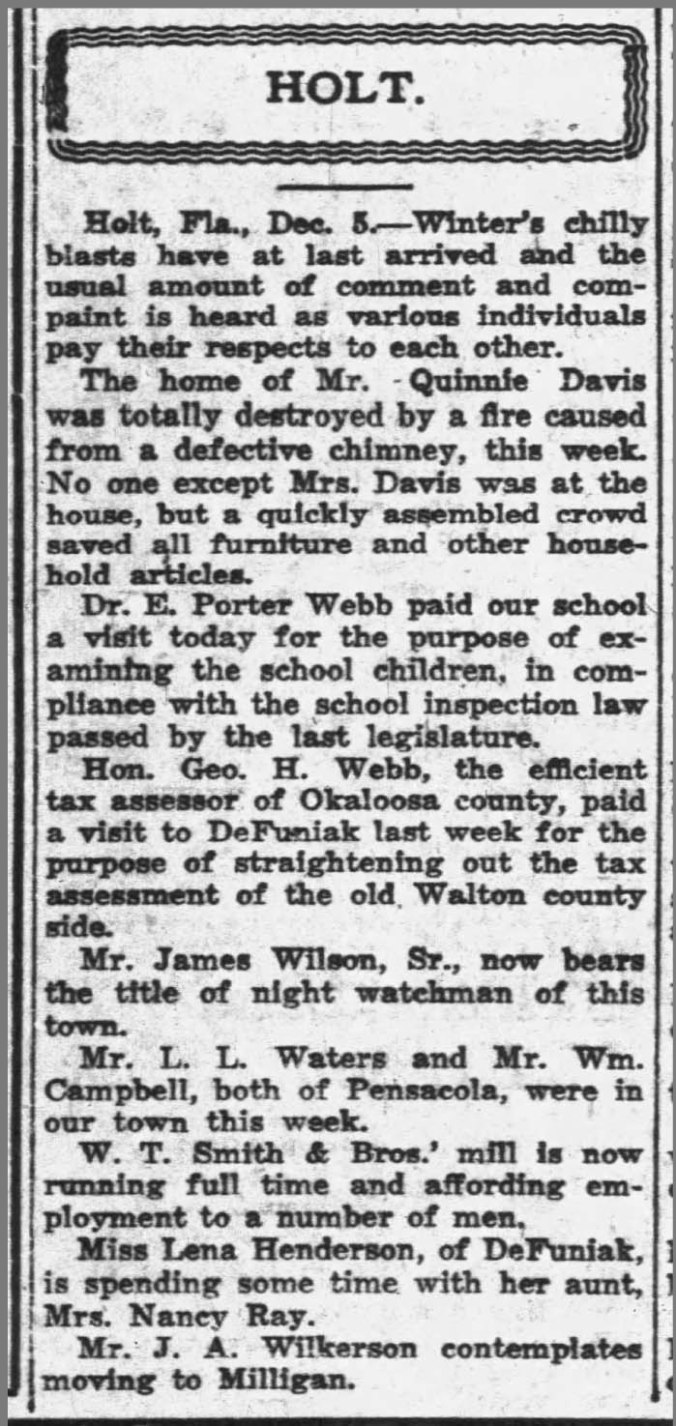 Holt news, PNJ, 07 Dec 1915 - Newspapers.com