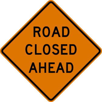 road closed