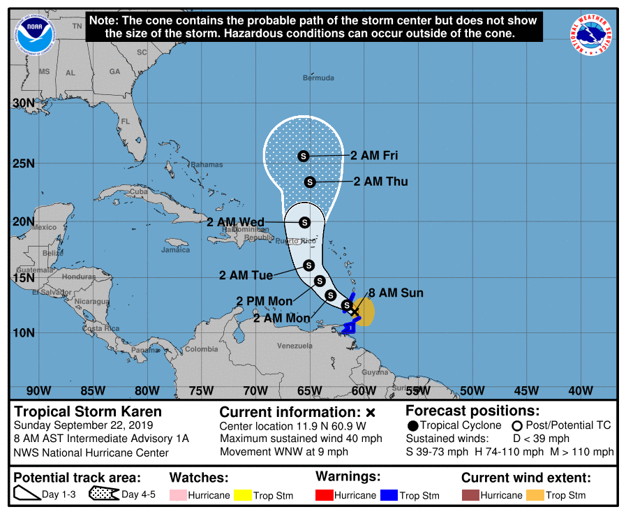Tropical Storm Karen forms in the Atlantic | Holt Enterprise News