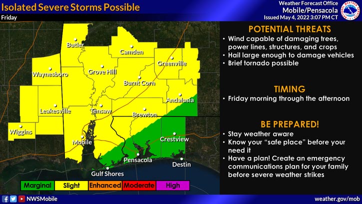 Potential for severe weather Friday | Holt Enterprise News